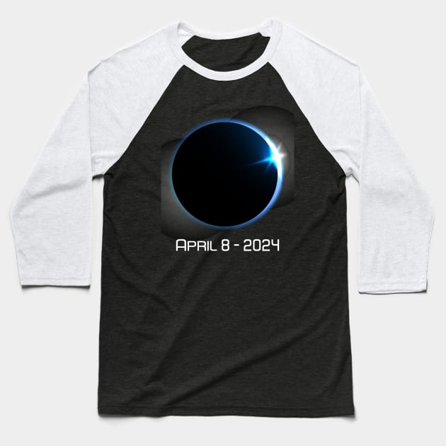 April 8 2024 totality Sun Eclipse Baseball T-Shirt by star trek fanart and more